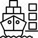 Raum Zuordnung Versand Symbol