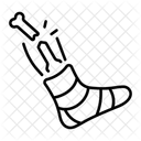 Fracture Injury Cracked Icon