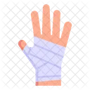 Fractured Hand Bandage Injured Hand Icône
