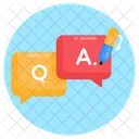 QA Frage Antwort FAQ Symbol