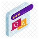 Frage Antwort QA Hilfe Chat Symbol
