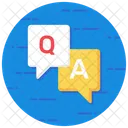 Fragen Und Antworten FAQ Kommentare Symbol