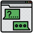 Qa Hilfe Chat Fragen Und Antworten Symbol