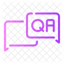 Fragen Und Antworten Kommunikation Chat Symbol