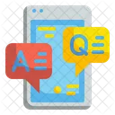 Fragen Und Antworten FAQ Chat Symbol