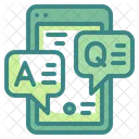 Fragen Und Antworten FAQ Chat Symbol