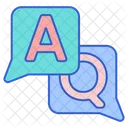 Fragen Und Antworten Konversation Informationen Symbol
