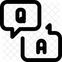 Fragen und Antworten  Symbol