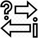 Fragezeichen Pfeile Links Rechts Symbol