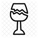Fragil Etiqueta Pegatina Icono