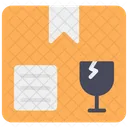 Fragile Cardboard Delivery Packaging Icon