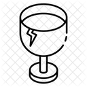 Fragile Breakable Weak Glass Icon