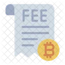 Frais Bitcoin Crypto Icône