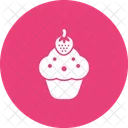 Fraise Cupcake Sucre Icon