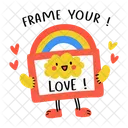 Frame Character Love Smiling Icon