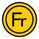 Franc Money Currency Icon