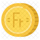 Franc Cash Coin Icon