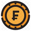 Franc Currency Exchange Digital Currency Icon