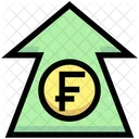Franc Increase Franc Up Arrow Increase Arrow Icon