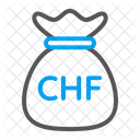 Franc money bag  Icon