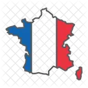 프랑스 국가 지리학 아이콘