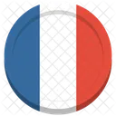 France Flag Circle Icon