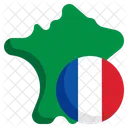 France Flag France Map Icon