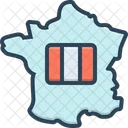 France Flag Patriotic Icon