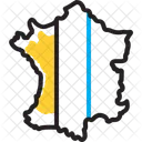 France Map Europe Icon