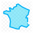 프랑스 지도 국가 아이콘