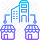 Franchise Markt Geschaft Symbol