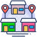 Geschaft Franchise Netzwerk Symbol