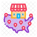Franchise Country Location Icon