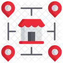 Franchise Pin Location Store Icon
