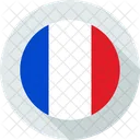 Francia Mundo Bandera Icono