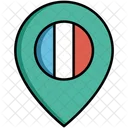 Pin de ubicación de francia  Icono