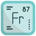 Francium Chemistry Periodic Table 아이콘