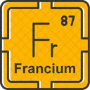Francium Preodic Table Preodic Elements 아이콘