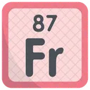 Francium Periodic Table Chemists Icon