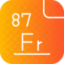 Francium Periodic Table Chemistry Icon
