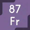 Francium Periodic Table Chemistry Icon