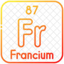 프란슘 화학 주기율표 아이콘