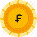 Franco Moeda Suica Simbolo Do Franco Ícone