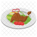 Frango assado  Ícone