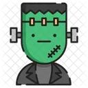 Frankenstein Spooky Face Icon