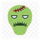 Frankenstein Skull Halloween Icon
