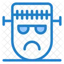 Cartoon Bose Gesicht Icon