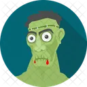 Frankenstein Verde Enojado Emoji Icono