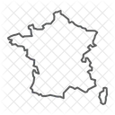 Frankreich Land Geographie Symbol