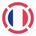 Frankreich Flagge Symbol